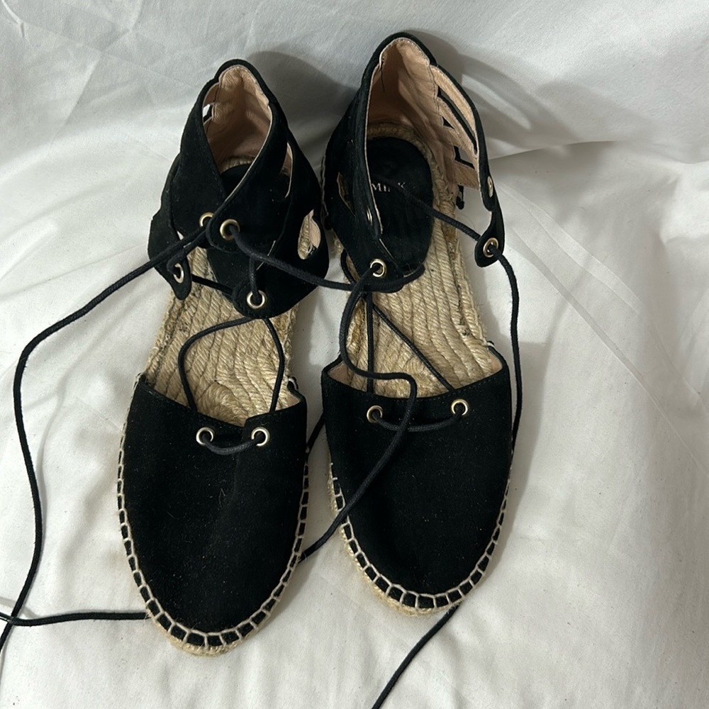 Black Suede Espadrille